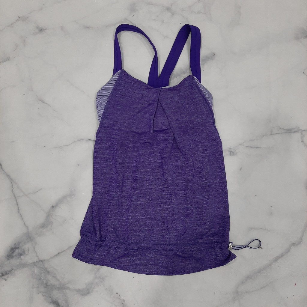 21. Lululemon Rest Less Tank Heathered Bruise Berry